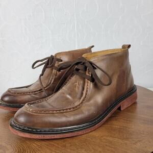 GBX Footwear Mens Shoes 9.5 Brown Leather Lace Up Chukka Ankle Boots India